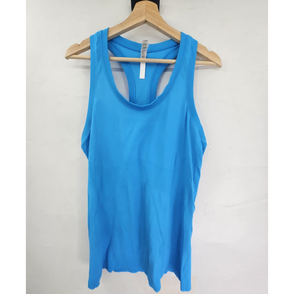 Athleta Women's Tank Top XL Blue Racerback Sleeveless Athletic Shirt Workout Gym